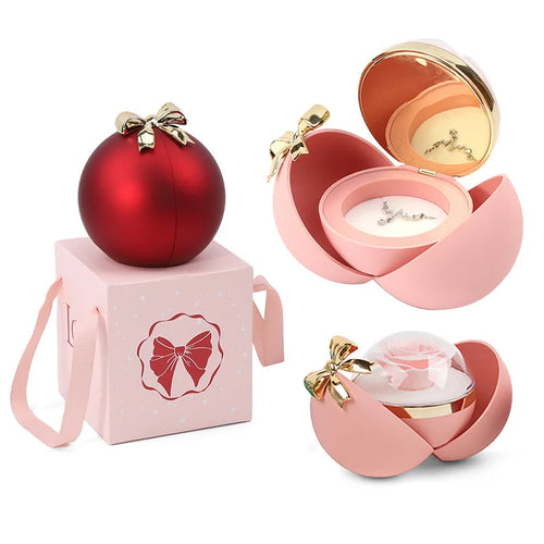 Eternal Rose Bow Jewelry Box