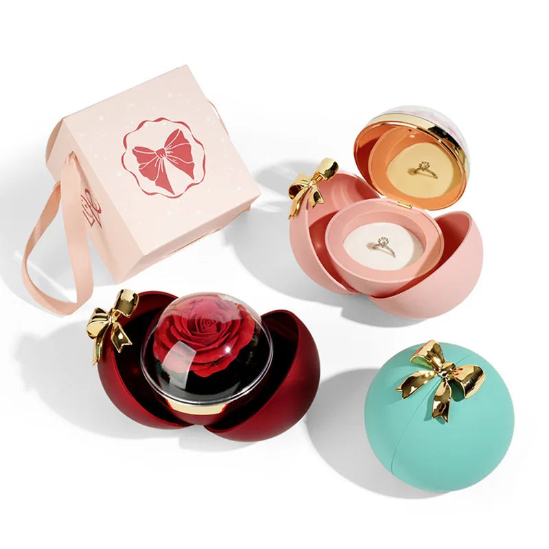 Eternal Rose Bow Jewelry Box